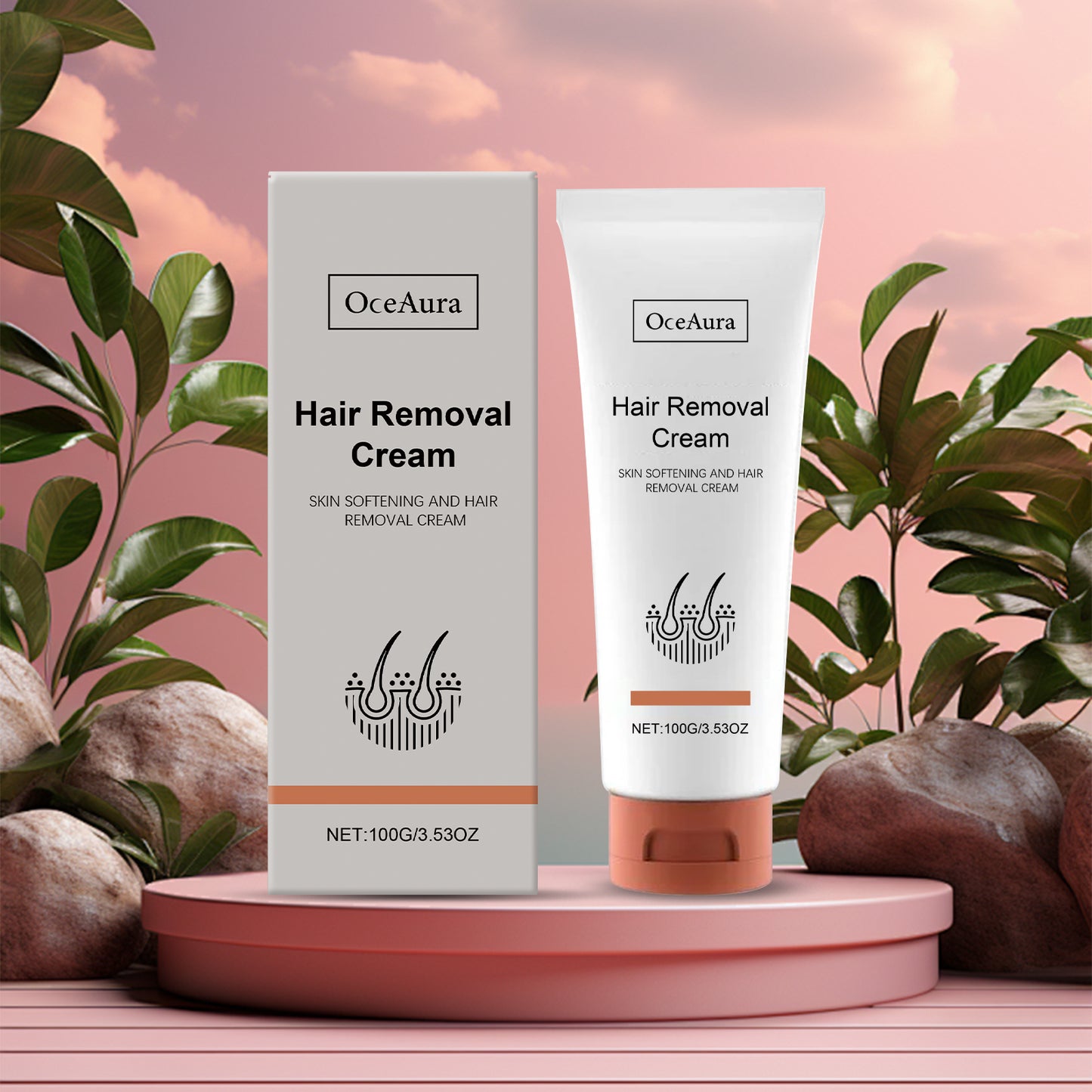 Gentle Hair Removal Cream 100g - Sensitive Skin Body Care Solution