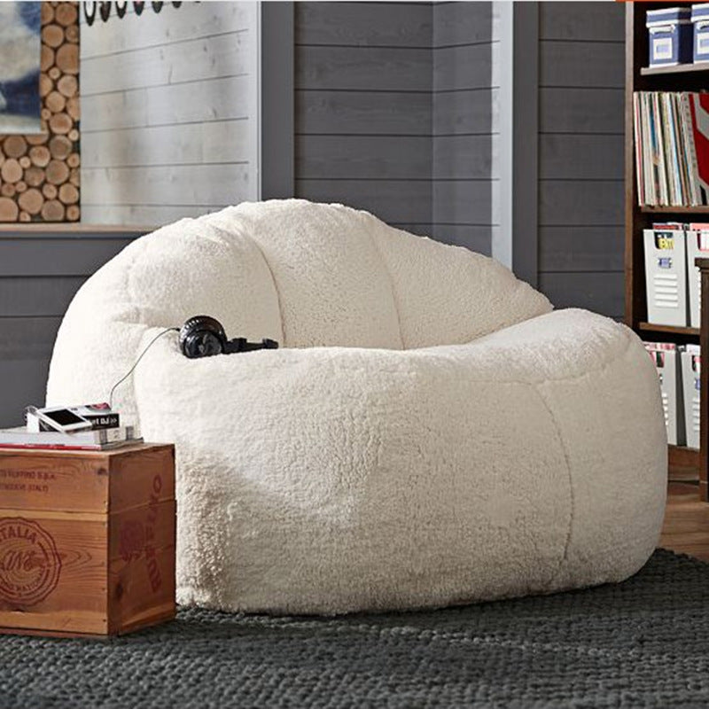 Modern Bay Window Lazy Sofa Cover - Fabric Cushion Slipcover for Home & Garden