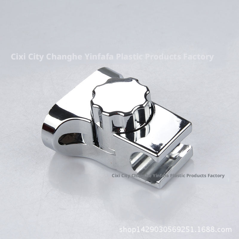 Adjustable Shower Base Silver with ABS Plating - 1 Piece