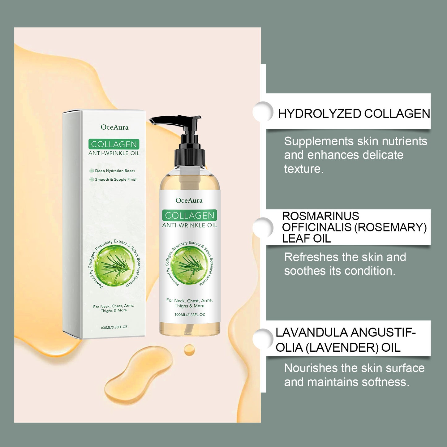 Collagen Body Oil with Hydrating Oils - 100ml