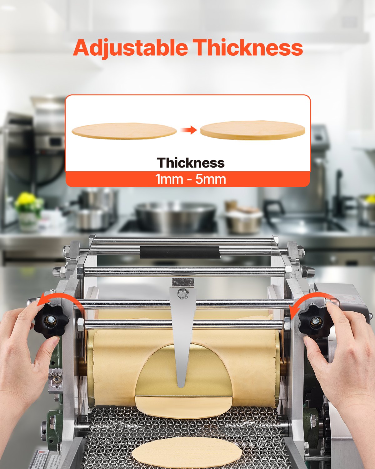 Electric Tortilla Maker 5.5 Inch Automatic Corn Tortilla Machine - Silver