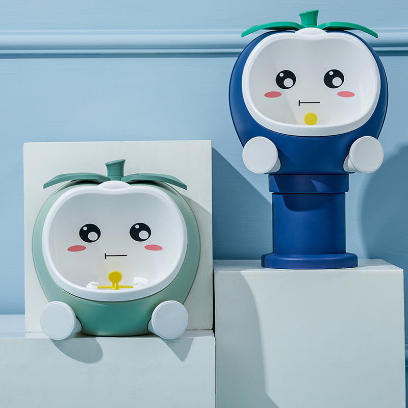 Boy Cartoon Wall-Mounted Standing Urinal - Kids Bathroom Fixture