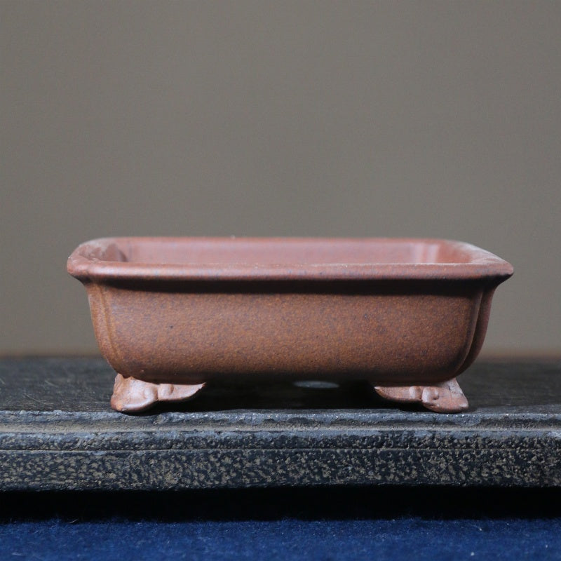 Wood-Fired Hexagonal Planter - Handmade Rectangular Garden Pot