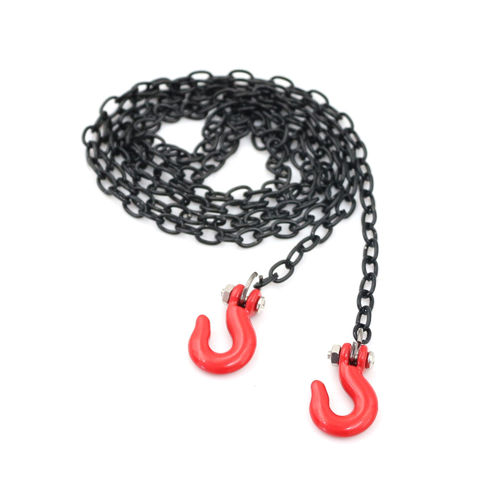 Metal Chain Hook Wire Rope for Home & Garden Storage Black