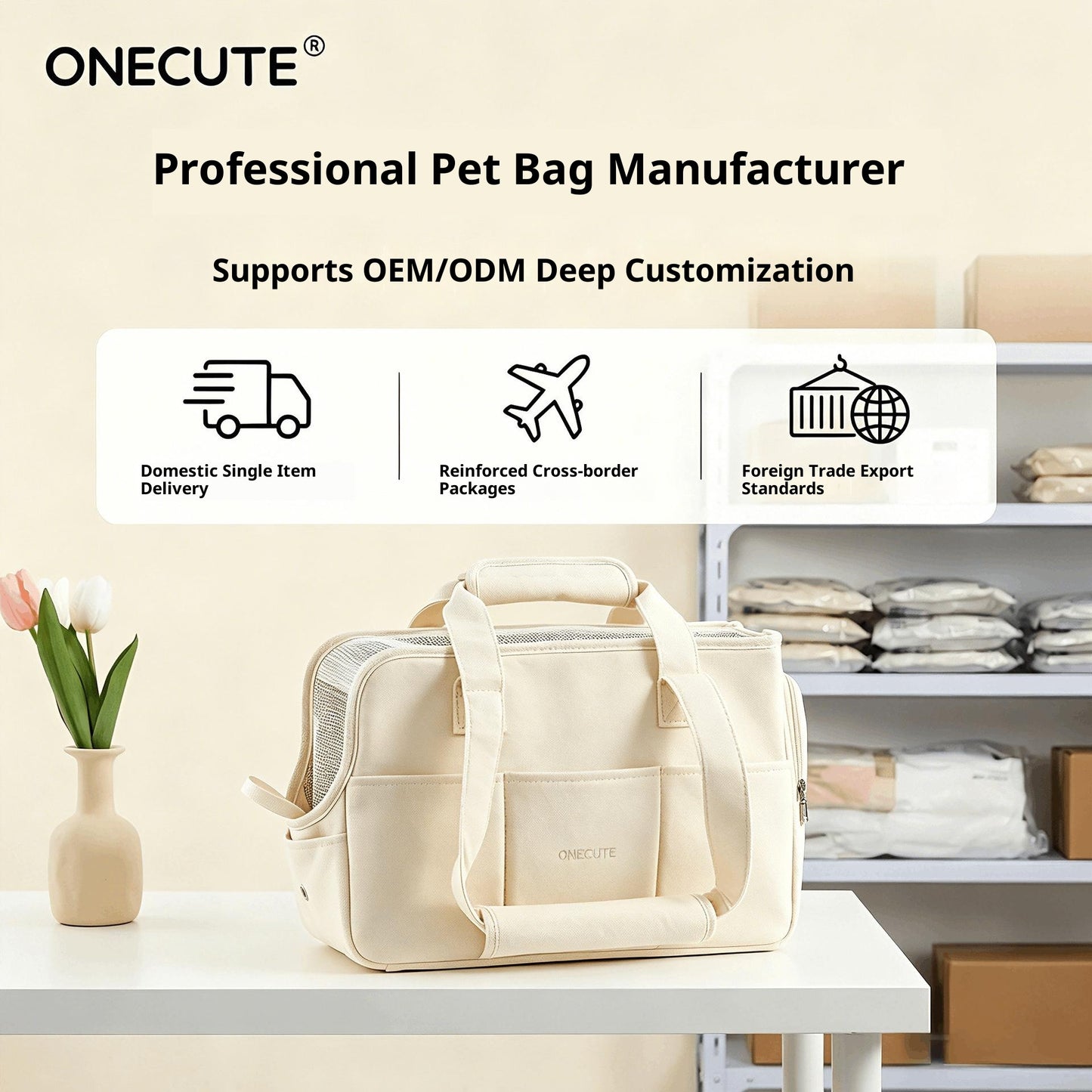 Breathable Pet Carrier Bag for Cats and Small Dogs - Lightweight & Portable