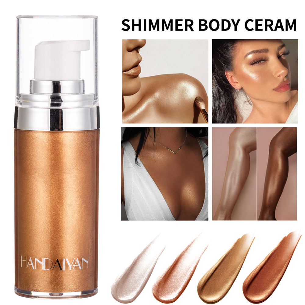 Liquid Highlighter Makeup Face Body Glow Brightener Glitter Bronzer - All Styles