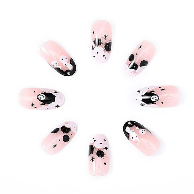 Long Square Press-On Nails - 24-Piece Aurora White Nail Tip Set