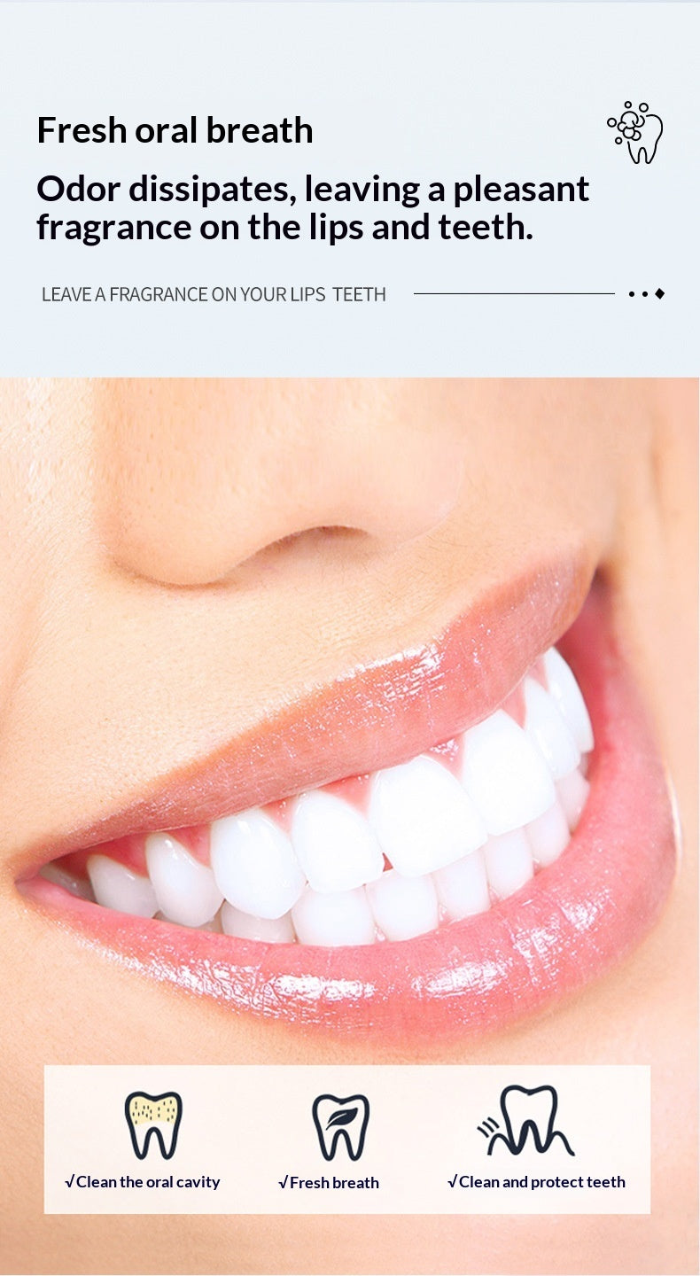 Portable Chewable Toothpaste Tablets - Natural Oral Care for Fresh Breath
