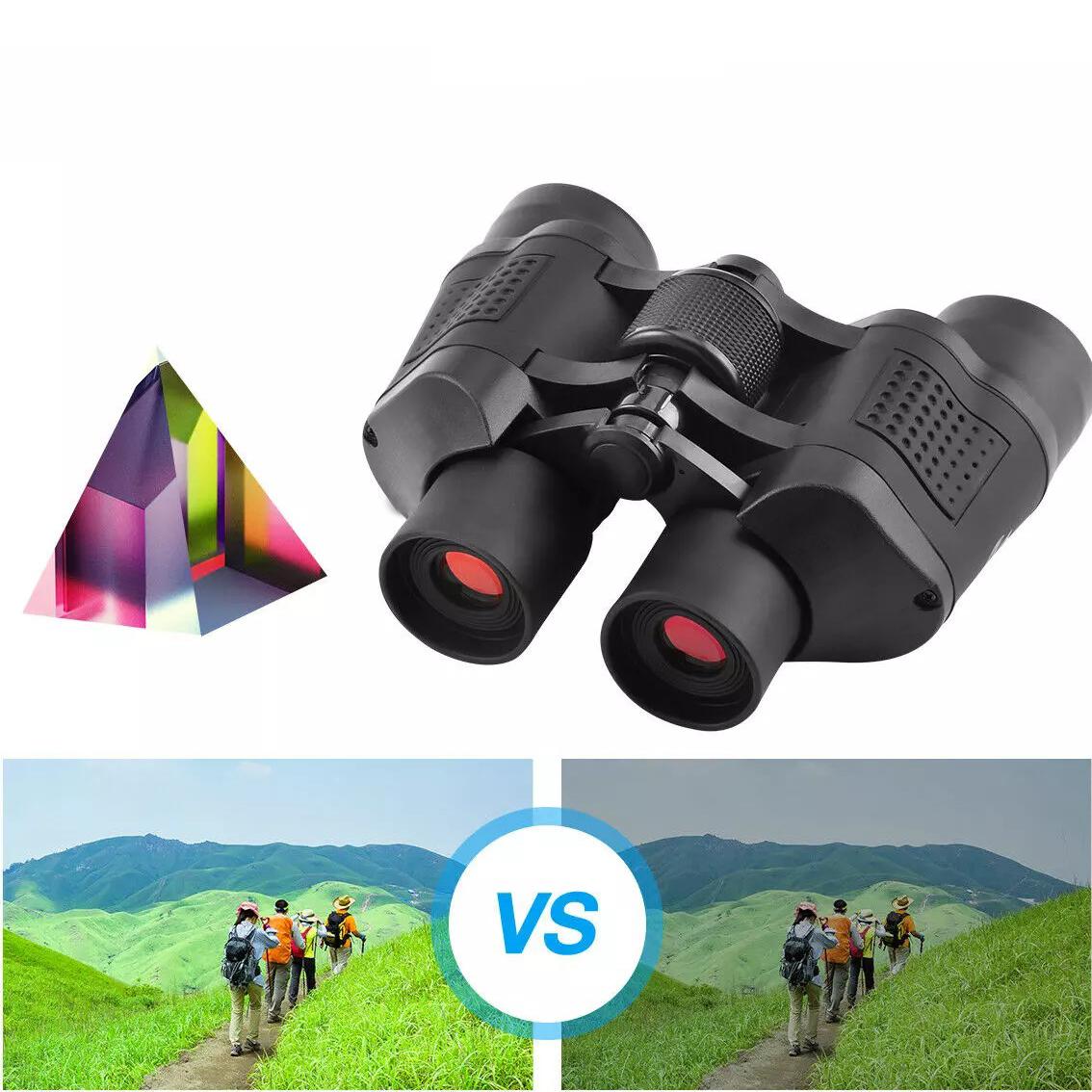 High-Power Binoculars for Bird Watching and Outdoor Sports - Black