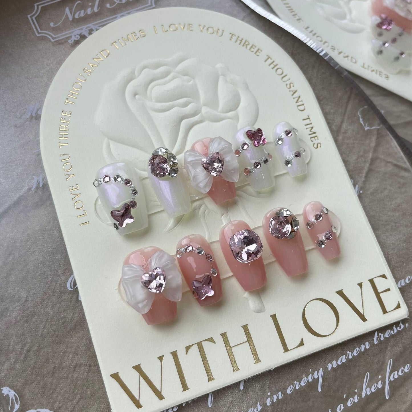 Light Therapy Nail Art Stickers Set for Manicure & Pedicure - Handmade Design