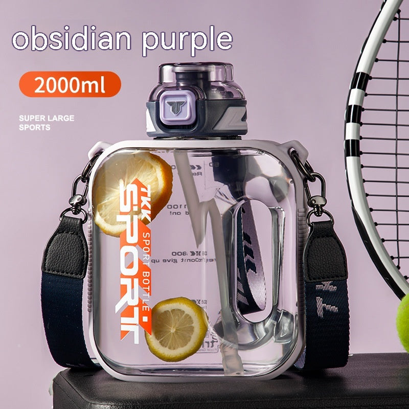 Large Capacity Water Bottle for Outdoor Sports - High Temperature Resistant, Portable Barrel