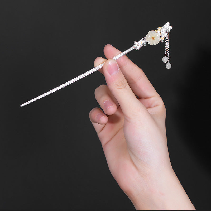 Women's Tassel Hairpin Plated Ancient Costume Hair Accessory - National Style Plum Blossom