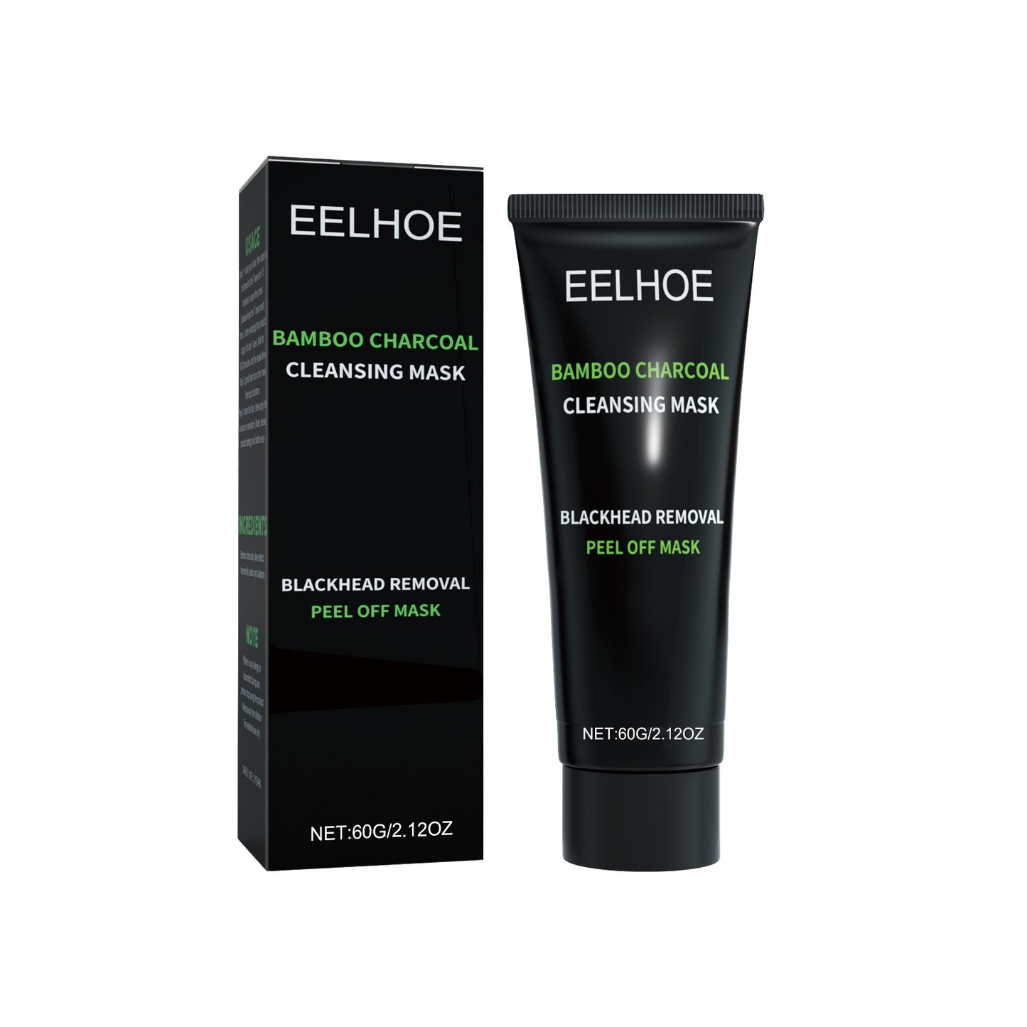 Bamboo Charcoal Blackhead Removal Peel-Off Mask - Deep Pore Cleansing