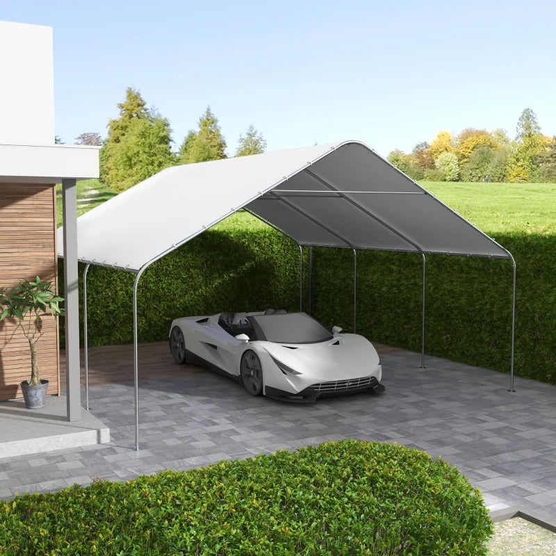 Portable Carport Canopy Tent with UV Cover for Cars, Trucks, Boats