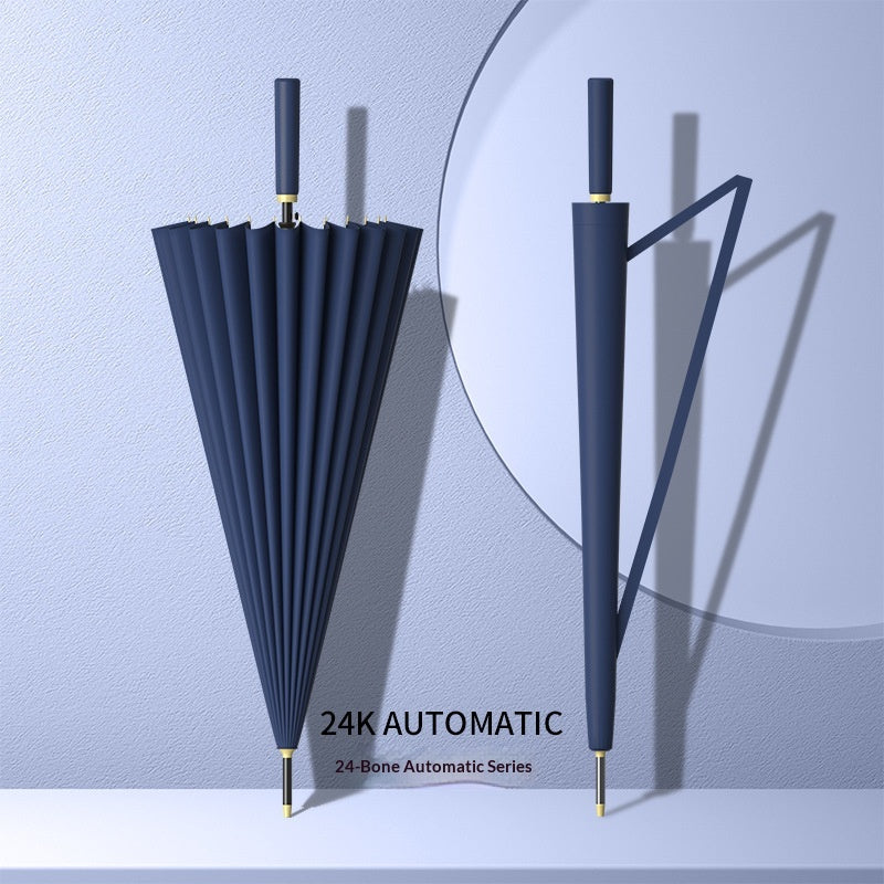 Large Automatic Long-Handled Umbrella for Sunny and Rainy Weather