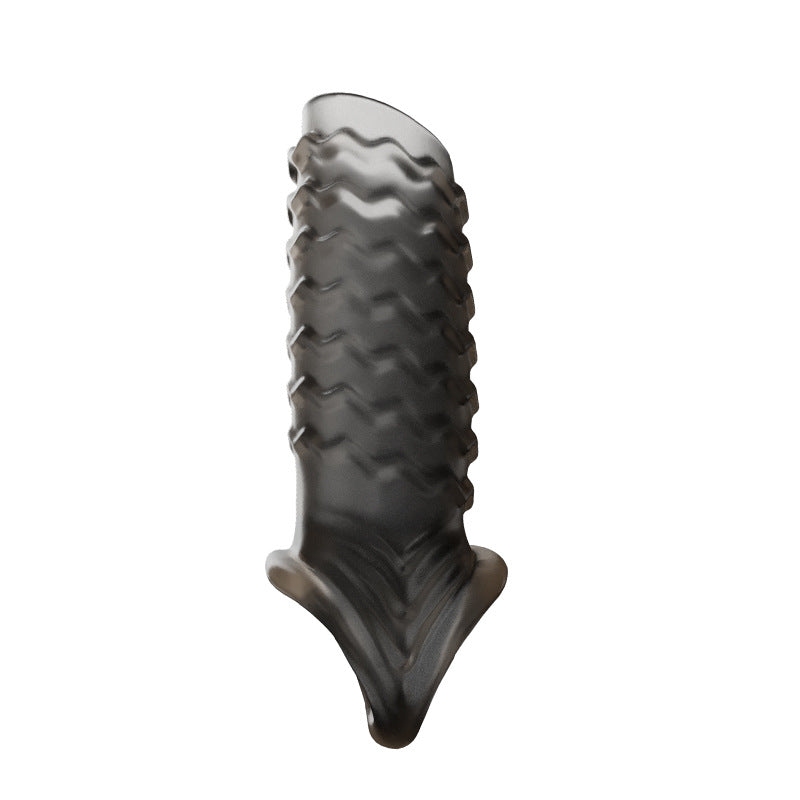 Male Condom Wearables Crystals - Long Thick Flexible Cover for Intimate Use