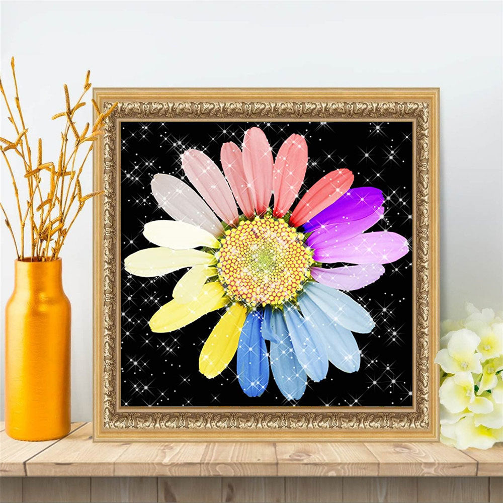Diamond Painting Daisy Flower Embroidery Kit Home Decor - Multiple Sizes & Styles