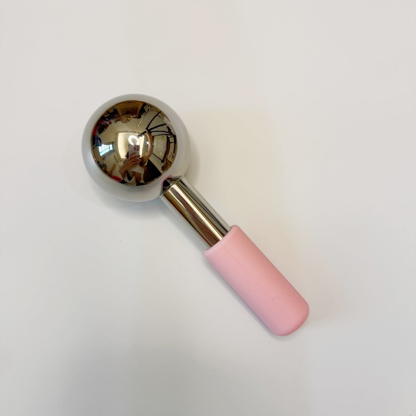 Stainless Steel Facial Ice Ball Massage Spoon - Hot & Cold Beauty Tool