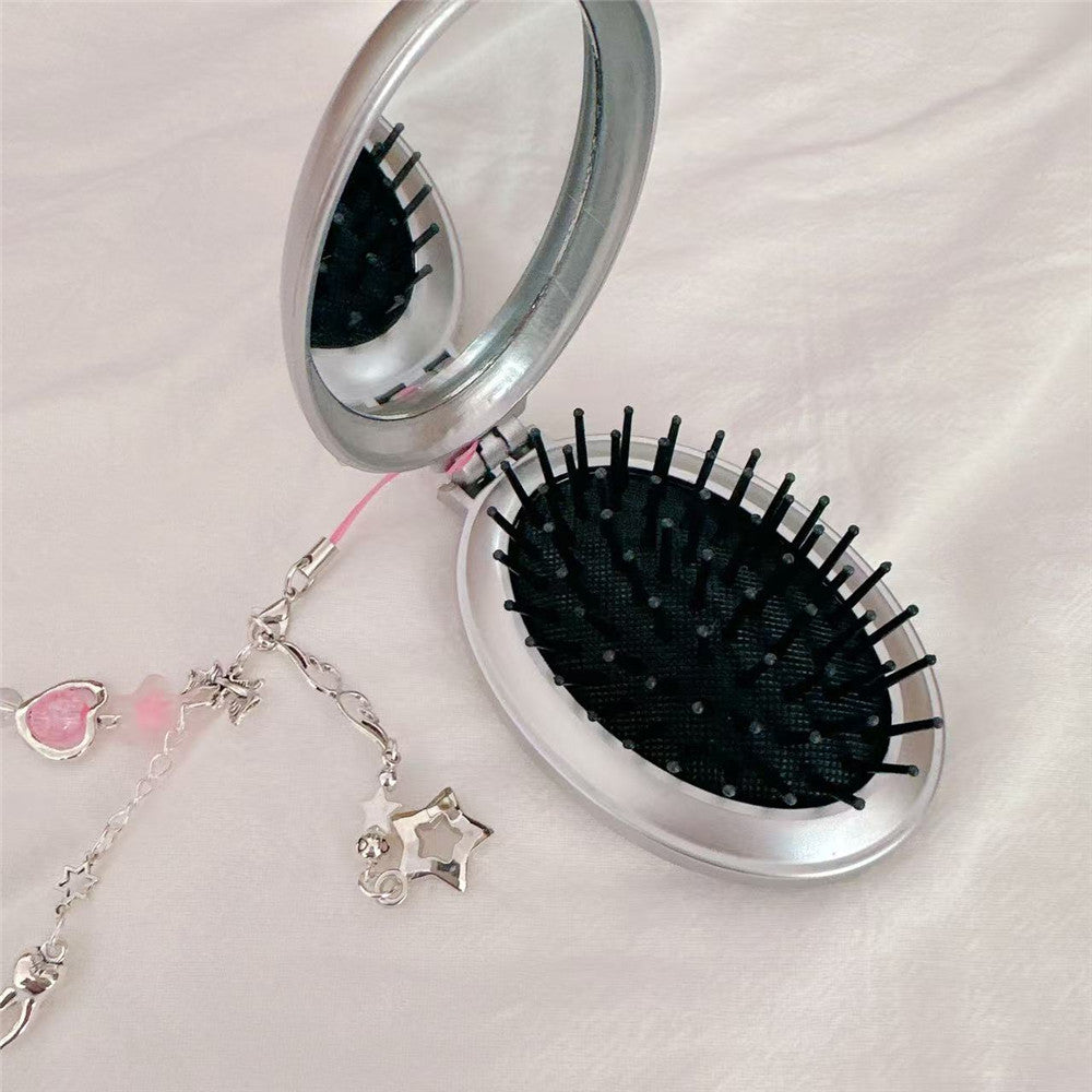 Rhinestone Phone Comb Keychain - Y2K Glam Full Diamond