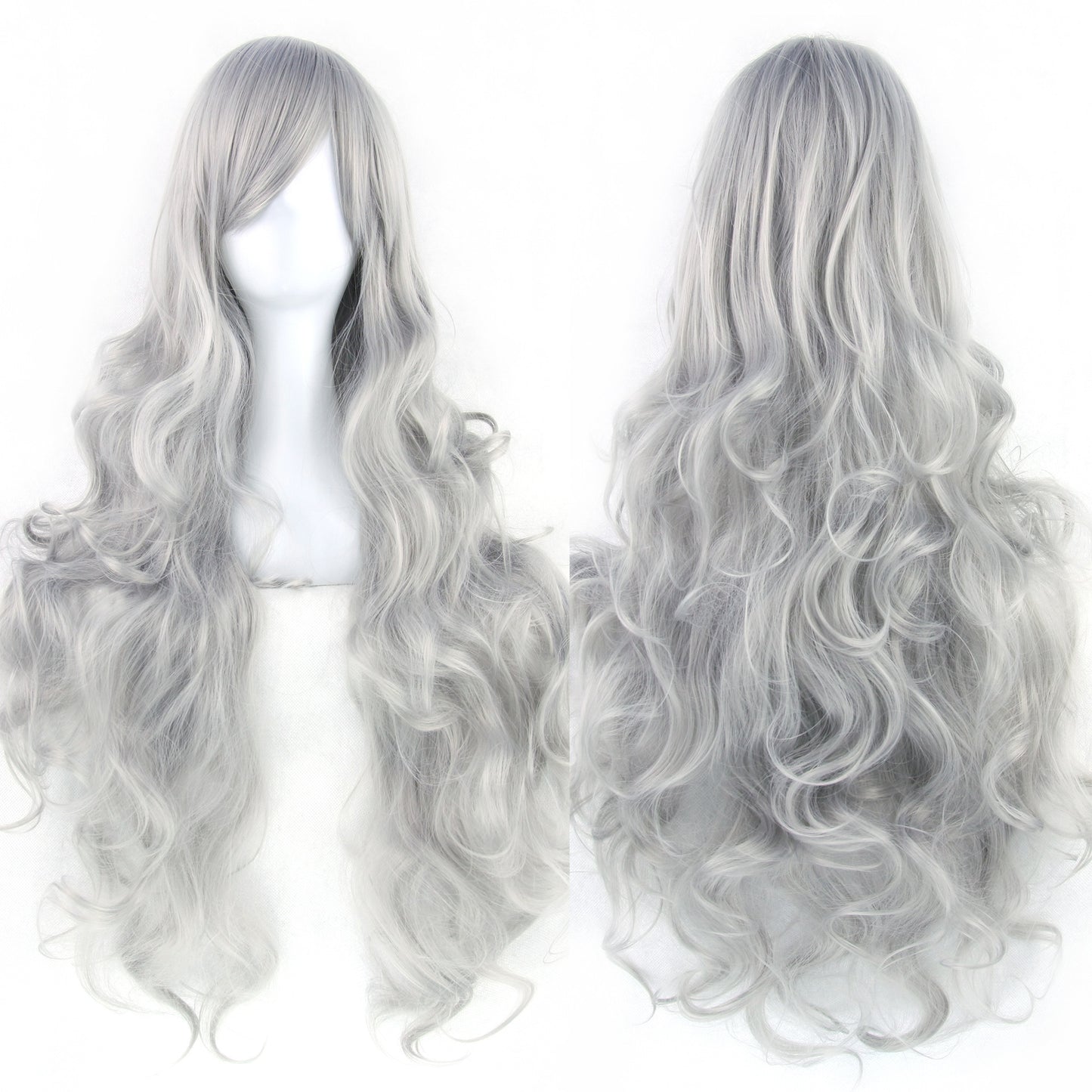 Colorful Cosplay Wig with High-Temperature Fiber, Long Curly Style