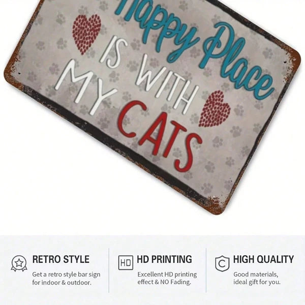 Metal Tin Wall Decoration Sign - 20 cm x 20 cm