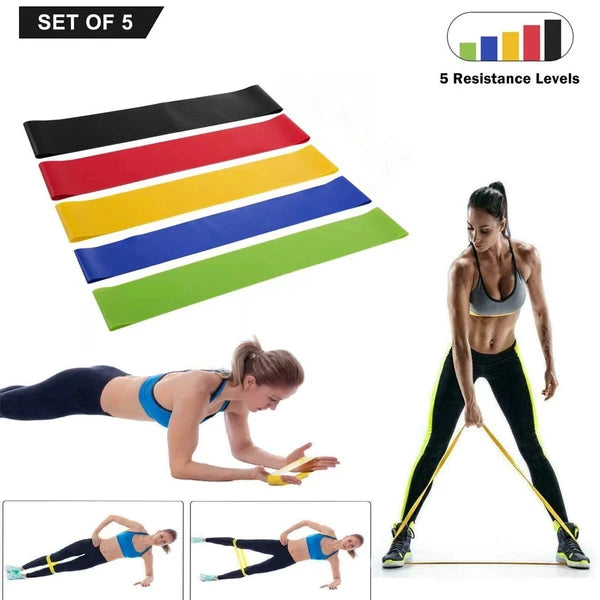 Loop Resistance Bands for Full Body Workouts - 5 Resistance Levels