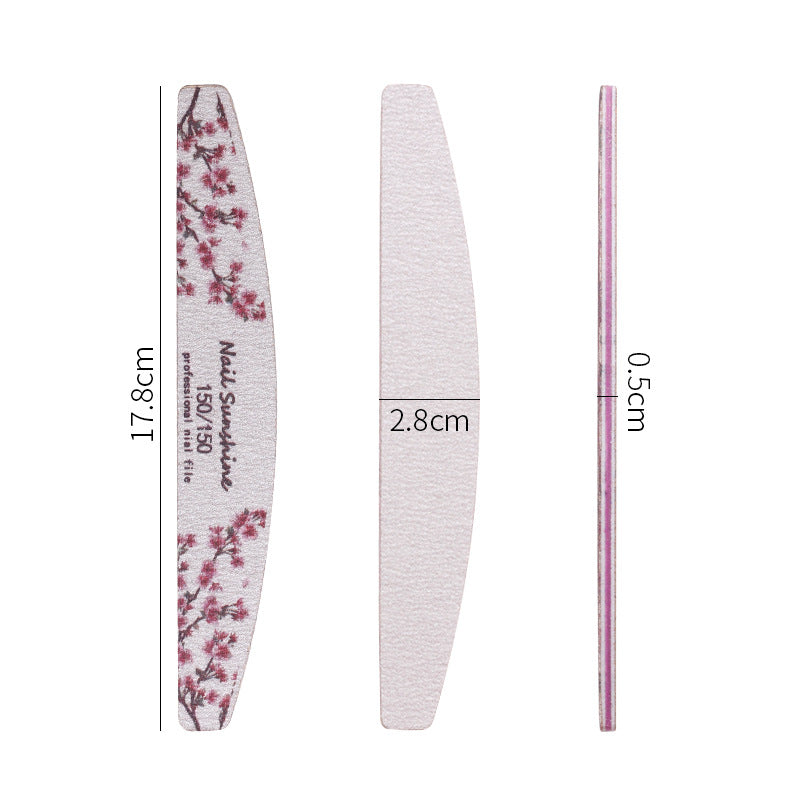 Sand Flower Nail File Set for Manicure and Nail Polishing - Multiple Colors