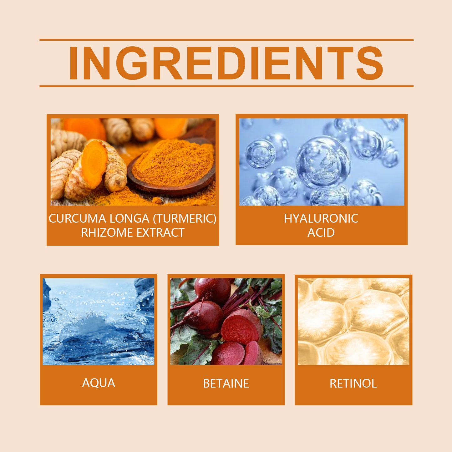 Turmeric Anti-Wrinkle Brightening Face Cream - Moisturizing Skin Repair