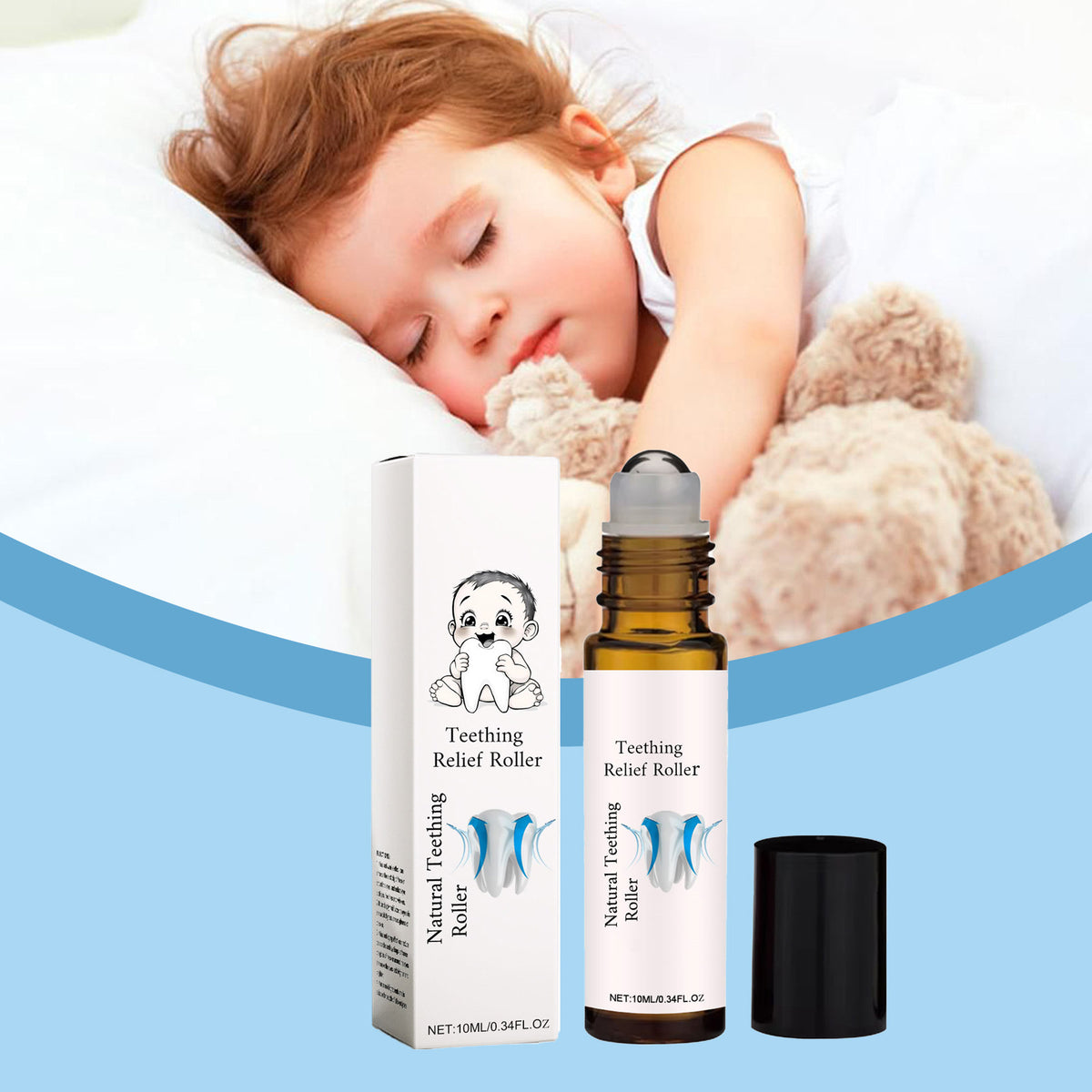 Baby Skin Soothing Oil Roll-On - Moisturizing Teething Essential for Kids