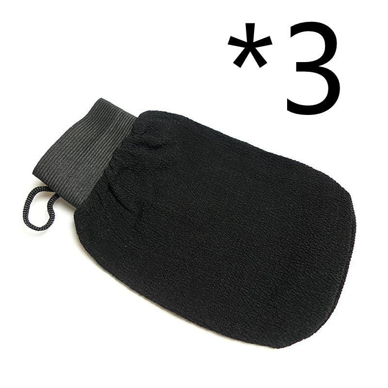 Exfoliating Shower Glove Set for Body Scrubbing and Tanning Prep - Reusable Loofah Mitts