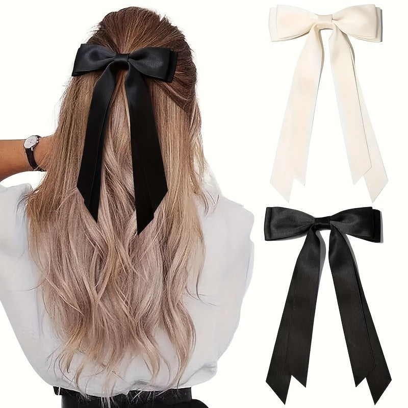 Women’s Double-Layer Hair Clip - Flowing Tail Ballet-Style Hair Accessory