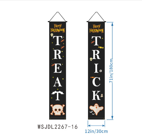 Halloween Curtain Hanging Banner Party Decoration - Festive Home Decor