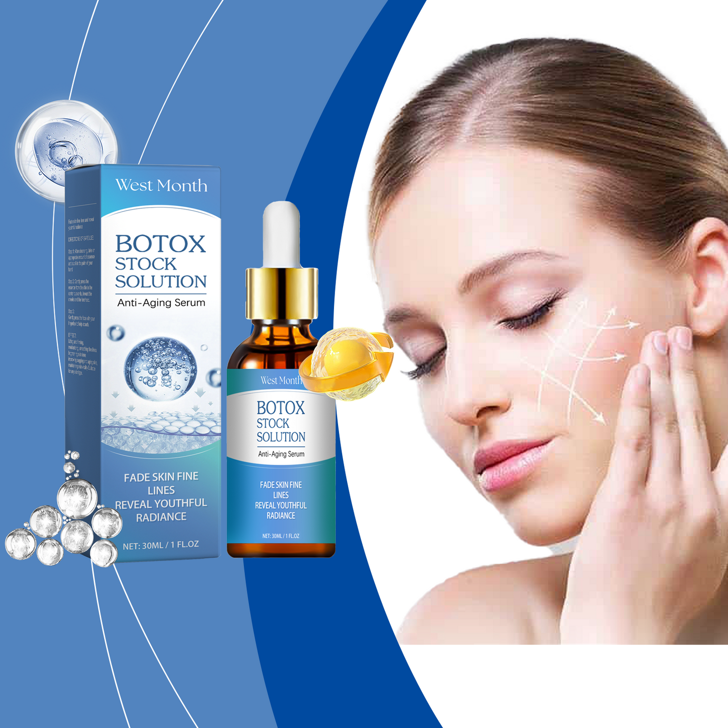 Collagen Face Serum with Vitamin C & Hyaluronic Acid - Anti-Aging Hydration
