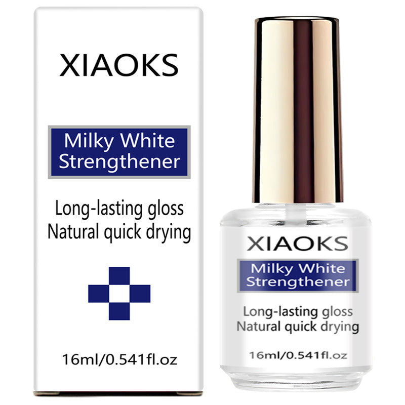 Nail Strengthening Serum for Damaged Nails - Nourishing Nail Bed Treatment, Milky White Nude, 16ml