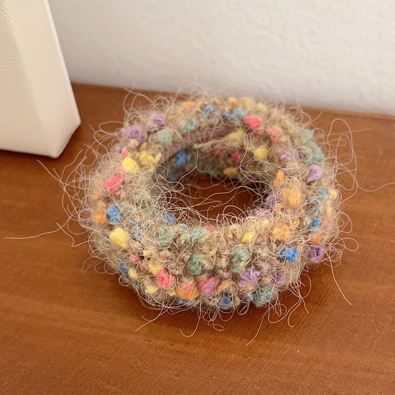 Cute Plush Elastic Hair Scrunchie - Soft Large Intestine Style Hair Band