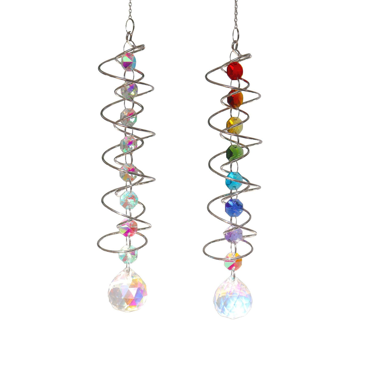 Modern Crystal Geometric Spiral Rotator Sunlight Trapper - Home Decor