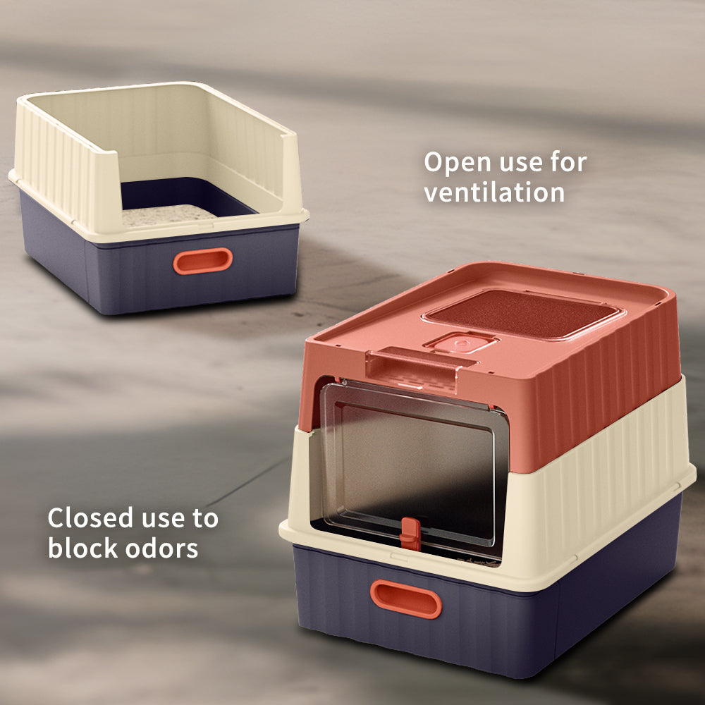 Drawer Cat Litter Box - Self Pickup Pet Furniture for Cats