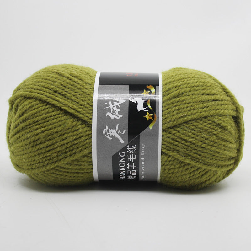 Thick Knitting Yarn Ball for Self-Woven Crafts - Cashmere Wool Material Kit