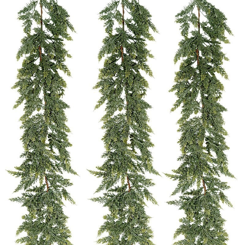 Thickened Cedar Rattan Christmas Decorations Pine and Cypress Set