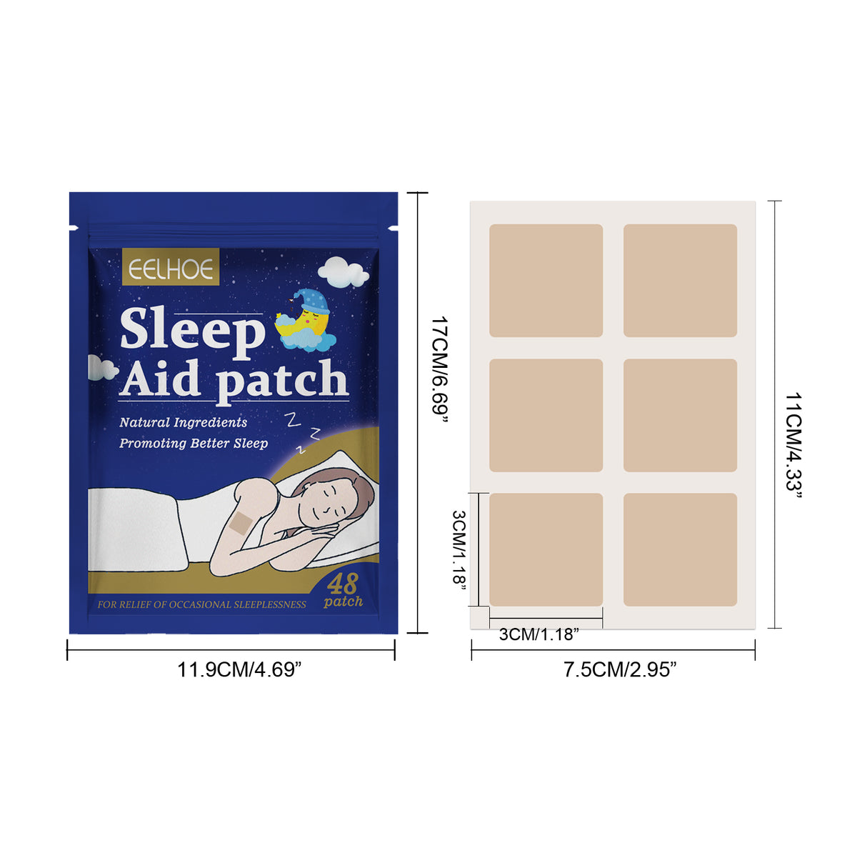 Sleep Patch - Lavender & Lemon Extract, 48 Pieces
