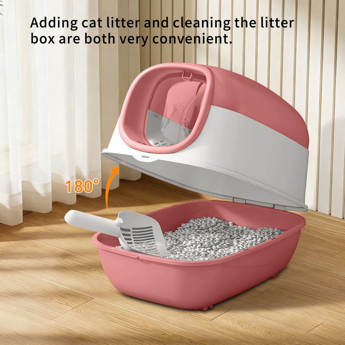 Self Pickup Cat Litter Box - Multiple Colors, Pet Furniture Tool