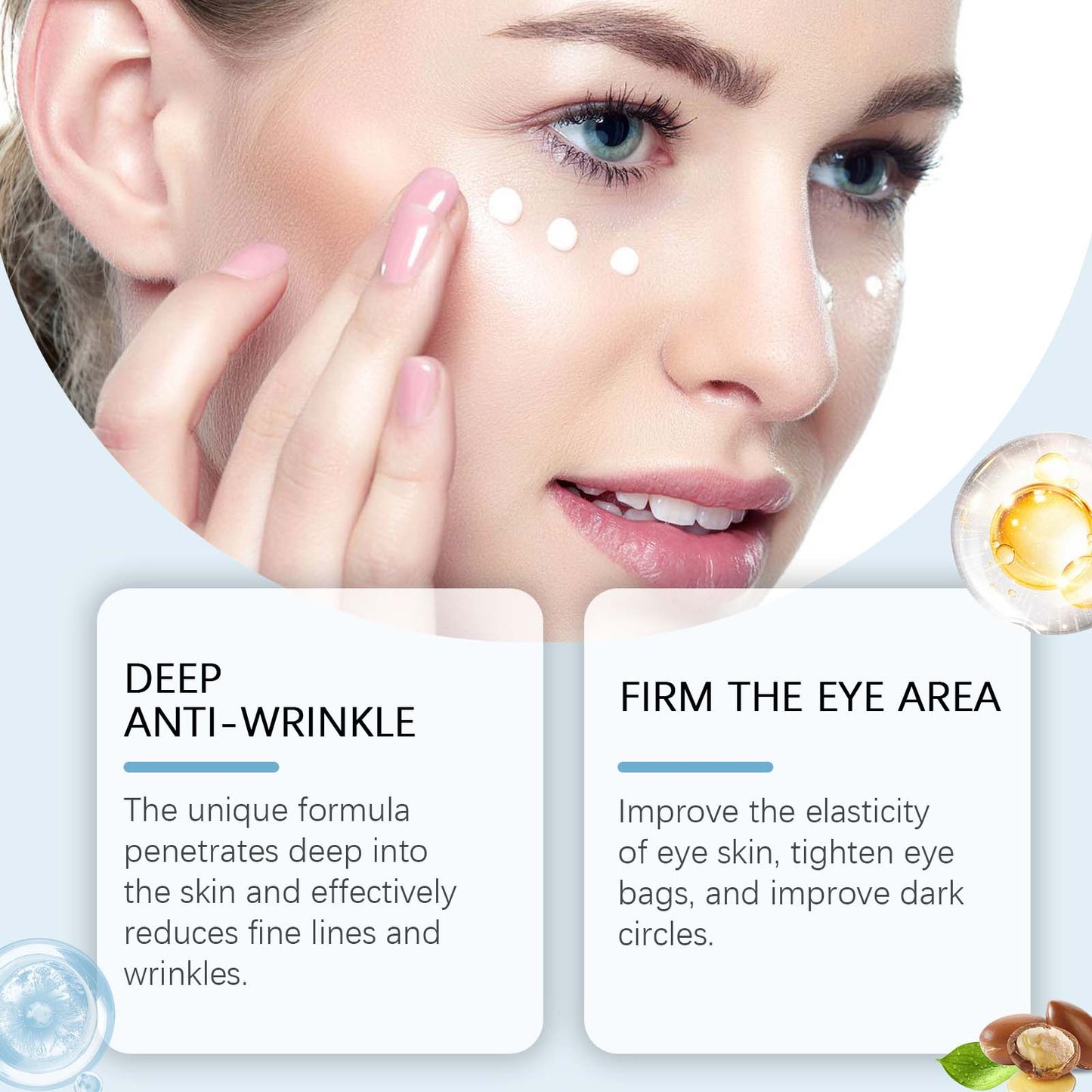 Anti-Aging Eye Care Gel - Moisturizing Eye Treatment for Fine Lines & Bags