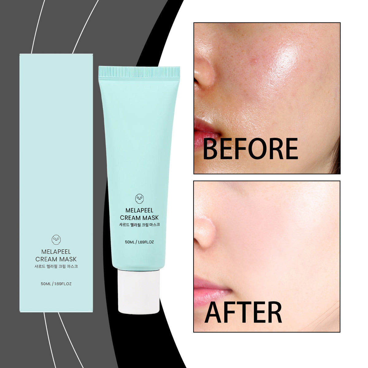 Whitening Peeling Mask for Facial Care - Brightening Skin Treatment