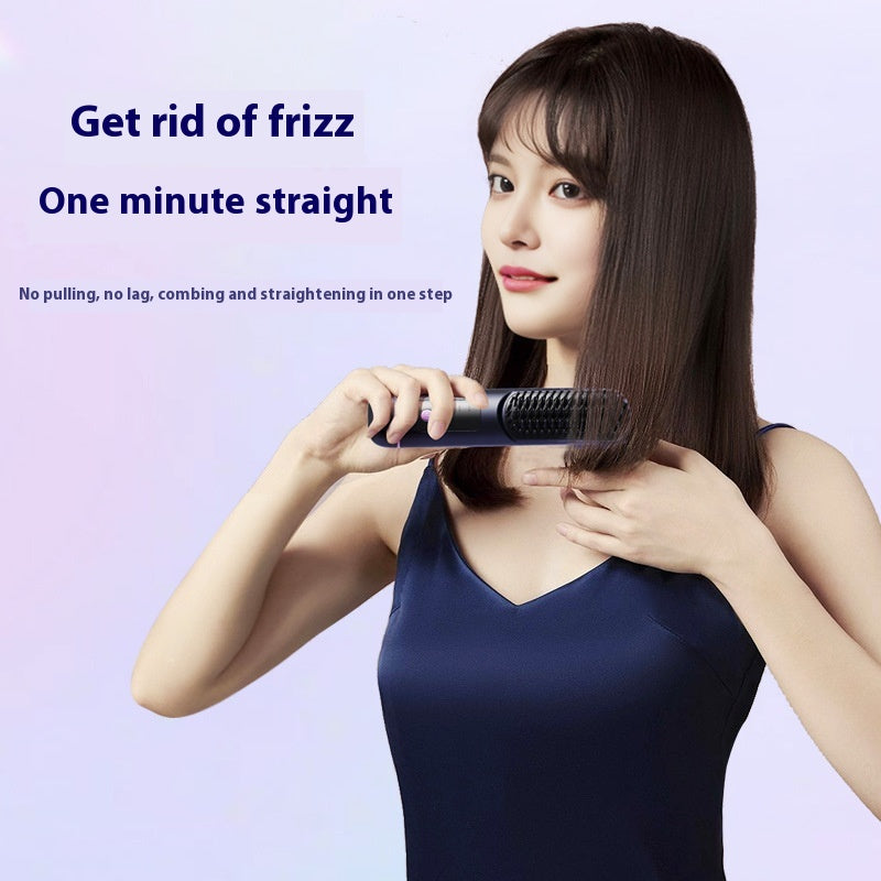 Portable Negative Ion Hair Comb for Straightening and Hair Care