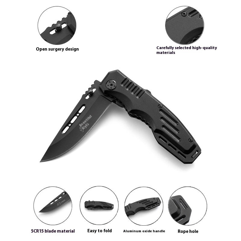 Outdoor Folding Knife Camping Portable High Hardness Multi-Use Tool