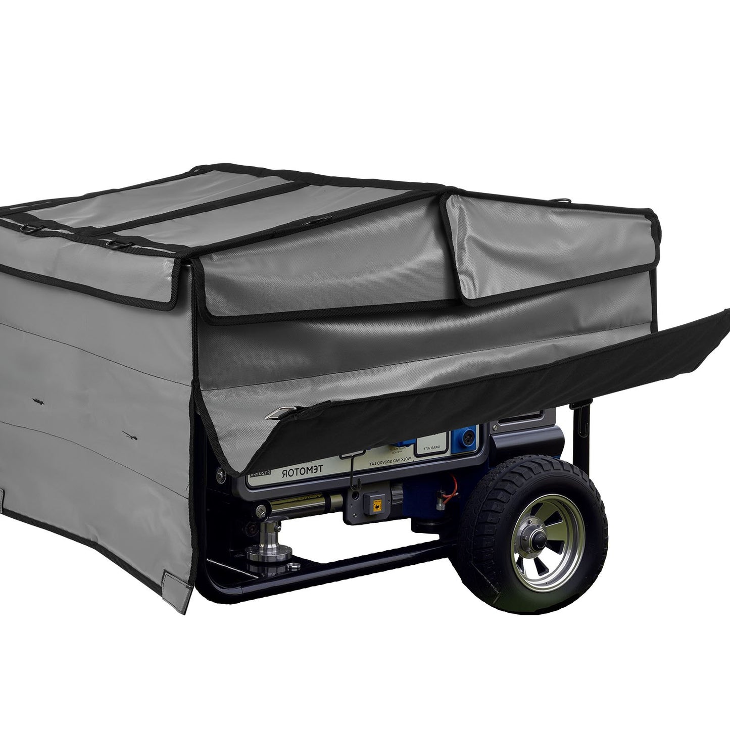 Universal Waterproof Generator Cover 420D 34x26x21in for 3500-12000W - Weatherproof, Easy Access