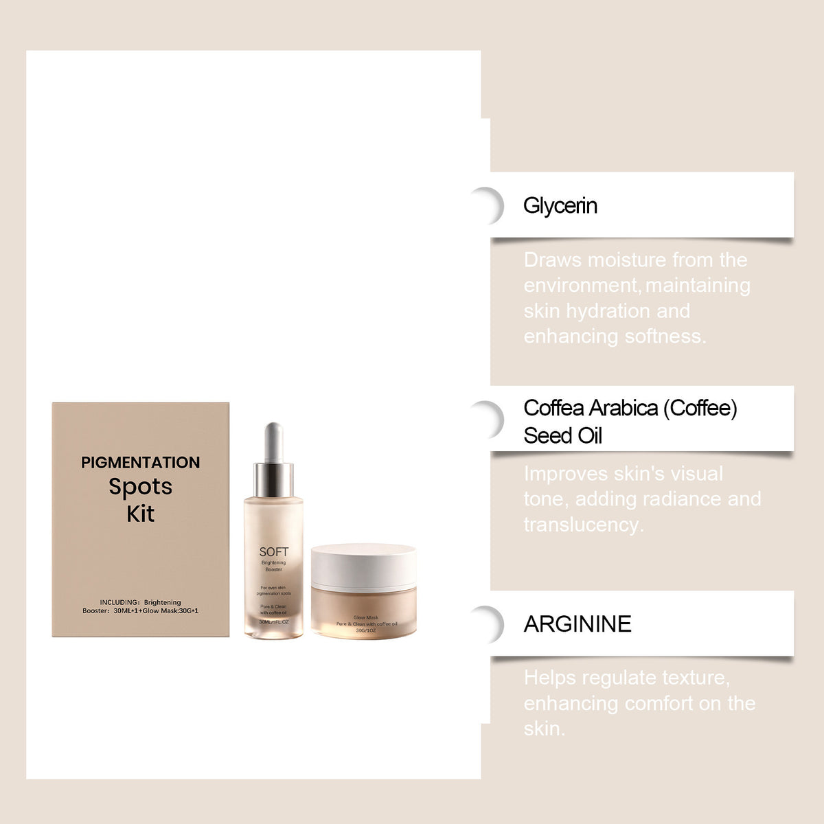 Facial Skincare Set with Serum and Mask for Radiant, Nourished Skin
