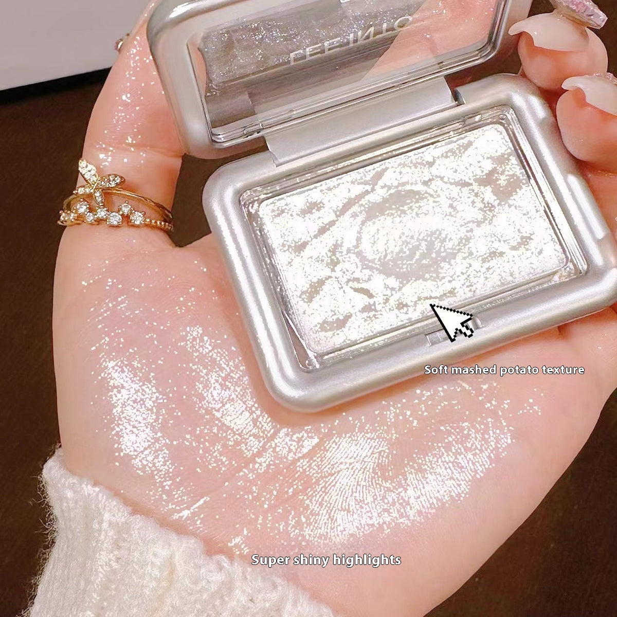 Highlight Eyeshadow Palette with Pearlescent Finish - Multiple Colors