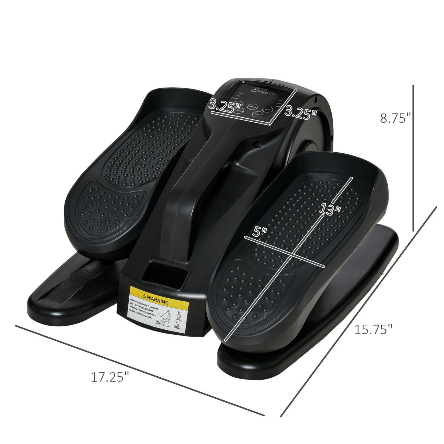Under Desk Elliptical Machine with LCD Display & Remote Control
