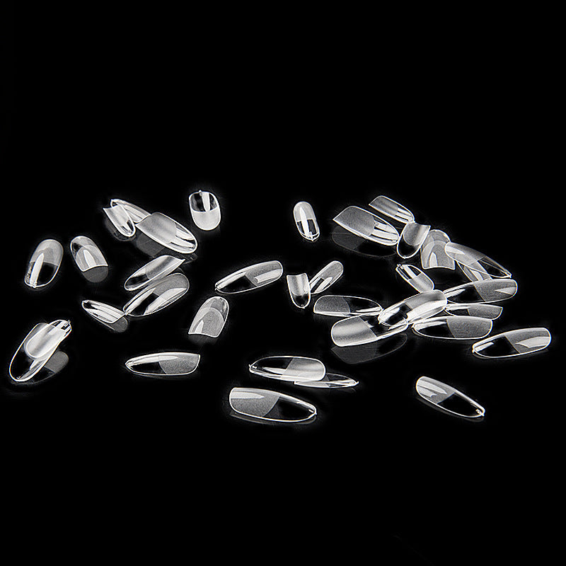 Dual-Use Almond Oval Nail Art Sheet - Drop-Free Manicure Tools Set